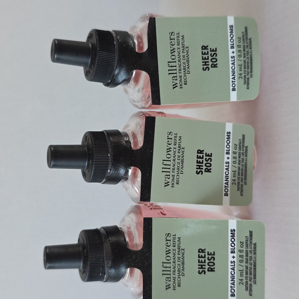 Bath & Body Works Wallflowers RefillS - SHEER ROSE - Set of 3